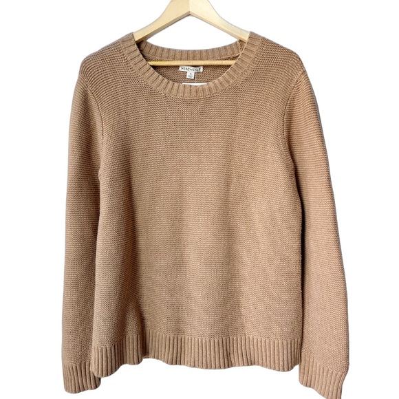 NWOT J. Crew Mercantile Classic Waffle Knit Crewneck Sweater - Picture 2 of 8